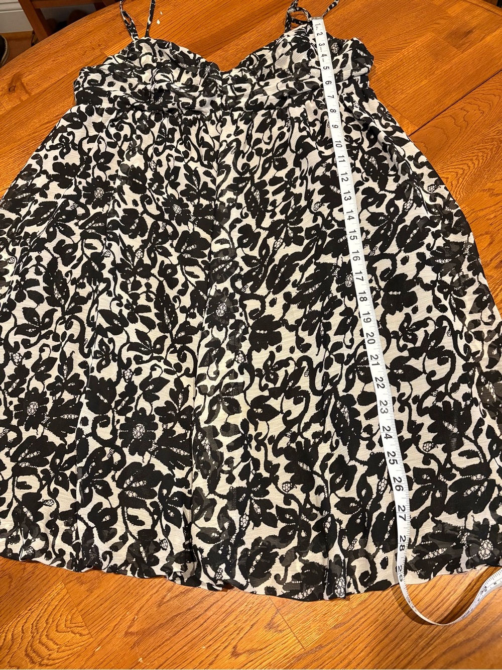 Vertigo Paris Black and White Floral Mini Dress